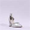 Marco Tozzi Masino Glitter Strap Heel - Silver