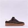 Marco Tozzi Crista Side-Zip Lace Trainer - Chocolate Combi