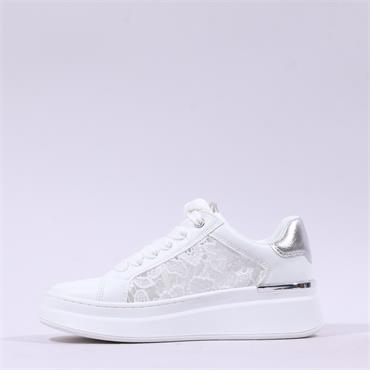 Marco Tozzi Taino Platform Lace Trainer - White Combi