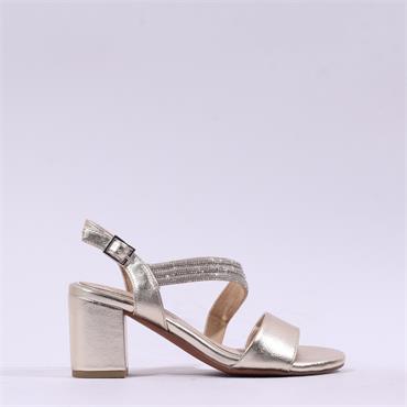 Marco Tozzi Paduli Glitter Cross Strap - Gold Combination