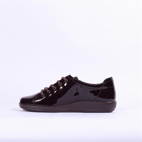 ecco black patent shoes