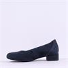 Gabor Demi Low Heel Court Shoe - Navy Suede
