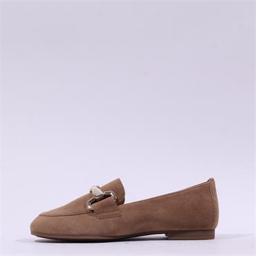 Gabor Jangle Slip On Buckle Loafer - Peanut Suede