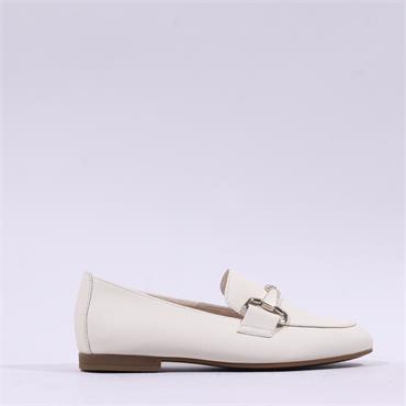 Gabor Jangle Slip On Buckle Loafer - White Gold