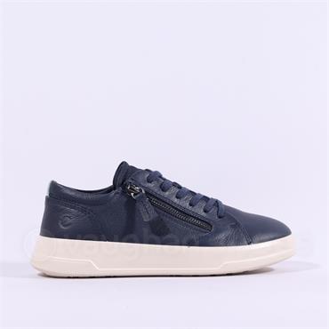 Ecco Women Move Side Zip Comfort Trainer - Marine