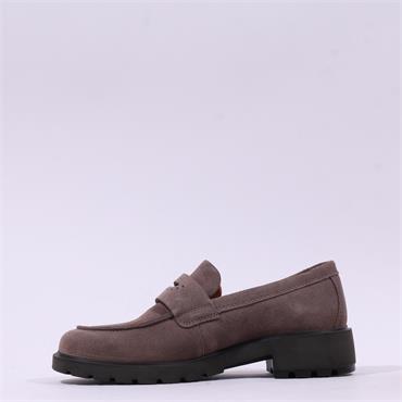 Ecco Women Metropole Vienna Loafer - Light Brown Suede