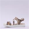 Ecco Women Soft Velcro Strappy Sandal - Metallic Snake