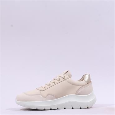 Ecco Women Valerie Side Zip Lace Trainer - Limestone