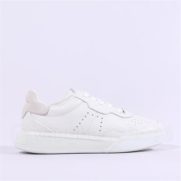 Ecco Women Street Court Platform Trainer - White