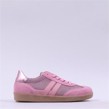 Gabor West Gumsole Laced Trainer - Soft Pink