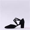 Gabor Gisele Strappy Block Heel - Black Suede