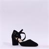 Gabor Gisele Strappy Block Heel - Black Suede