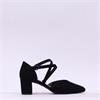 Gabor Gisele Strappy Block Heel - Black Suede