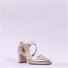Gabor Gisele Strappy Block Heel - Gold Metallic
