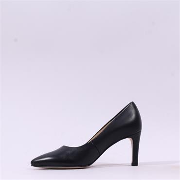 Gabor Dane Classic Pointed Toe High Heel - Black Leather