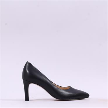 Gabor Dane Classic Pointed Toe High Heel - Black Leather