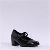 Gabor Belva Two Strap Block Heel - Black Patent