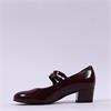 Gabor Belva Two Strap Block Heel - Mulberry