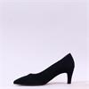 Gabor Daze Pointed Mid Heel - Black Suede