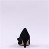 Gabor Dusty Bow Detail High Heel - Black Suede