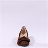 Gabor Dusty Bow Detail High Heel - Cognac Suede
