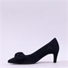 Gabor Dusty Bow Detail High Heel - Dark Navy Suede