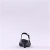 Gabor Edith 2 Strap Low Heel Slingback - Black Leather