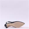 Gabor Lazona Mid Heel Pointed Slingback - Black Leather
