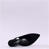 Gabor Lazona Mid Heel Pointed Slingback - Black Suede