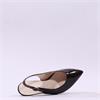 Gabor Lazona Mid Heel Pointed Slingback - Brown Patent