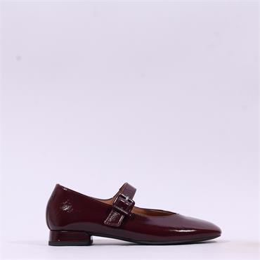 Gabor Iggy Low Heel Strap Loafer - Mulberry Patent