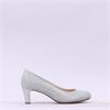 Gabor Nesta Classic Mid Heel Court - Silver Sparkle