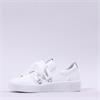 Gabor False Ribbon Lace Trainer Waltz - White Leather