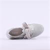 Gabor Waltz False Ribbon Lace Trainer - Silver Leather