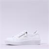 Gabor Twin Zip Platform Trainer Wisdom - White Leather