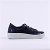 Gabor Wisdom Twin Zip Platform Trainer - Dark Navy Patent
