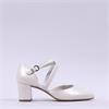 Gabor Gisele Block Heel Strappy Heel - Off White Leather