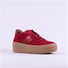 Gabor Steam Platform Gumsole Trainer - Wine Suede