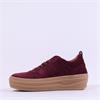 Gabor Story Platform Gumsole Trainer - Berry Suede