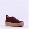 Gabor Story Platform Gumsole Trainer - Berry Suede