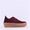 Gabor Story Platform Gumsole Trainer - Berry Suede