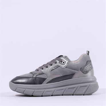 Gabor Roller Chunky Sport Trainer - Grey Combi