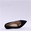 Gabor Daze Mid Heel Pointed Court Shoe - Black Suede