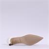 Gabor Daze Mid Heel Pointed Court Shoe - Pearl White