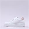 Gabor Kara Side Zip Laced Trainer - White Combi Leather