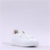 Gabor Kara Side Zip Laced Trainer - White Combi Leather