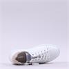 Gabor Kara Side Zip Laced Trainer - White Combi Leather