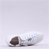 Gabor Kara Side Zip Laced Trainer - White Leather
