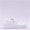 Gabor Kara Side Zip Laced Trainer - White Leather