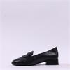 Gabor Great Low Block Heel Loafer - Black Leather